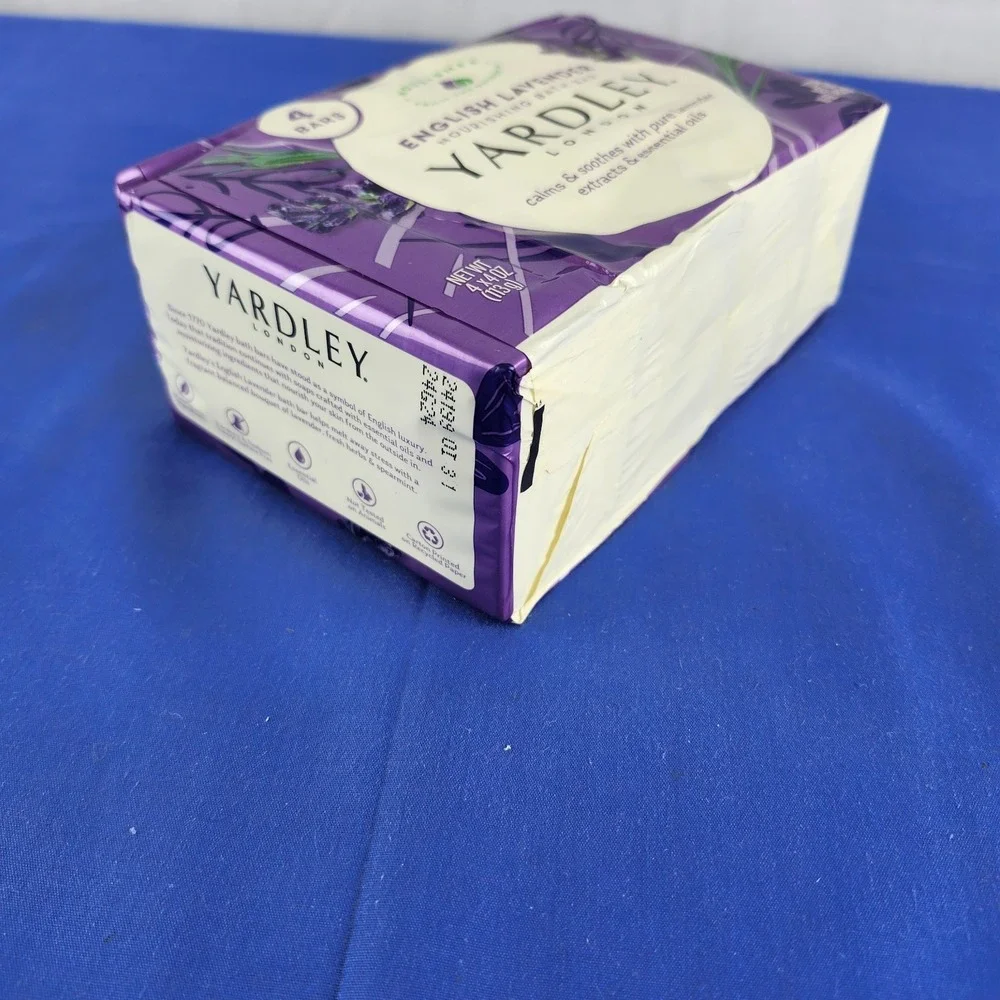 Pack OF 4 Sealed Yardley‎ English Lavender Bar Soap Yardley London Bars 4.25 oz